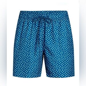 NWT - Blue Dot Swim Shorts, 6” Inseam